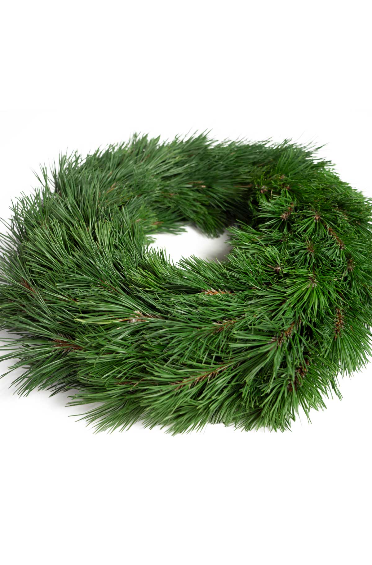 Tannenkranz - Tellerkranz Bergkiefer - Adventskranz - einseitig gebunden - 100% natürlich