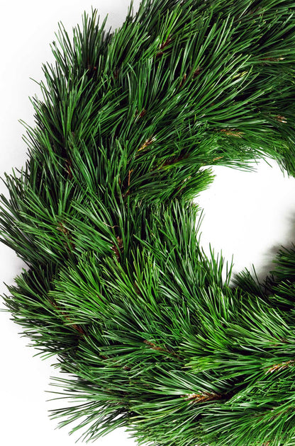 Tannenkranz - Tellerkranz Bergkiefer - Adventskranz - einseitig gebunden - 100% natürlich