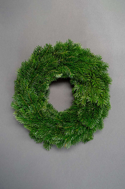 Tannenkranz - Tellerkranz Nordmanntanne - Adventskranz - einseitig gebunden - 100% natürlich