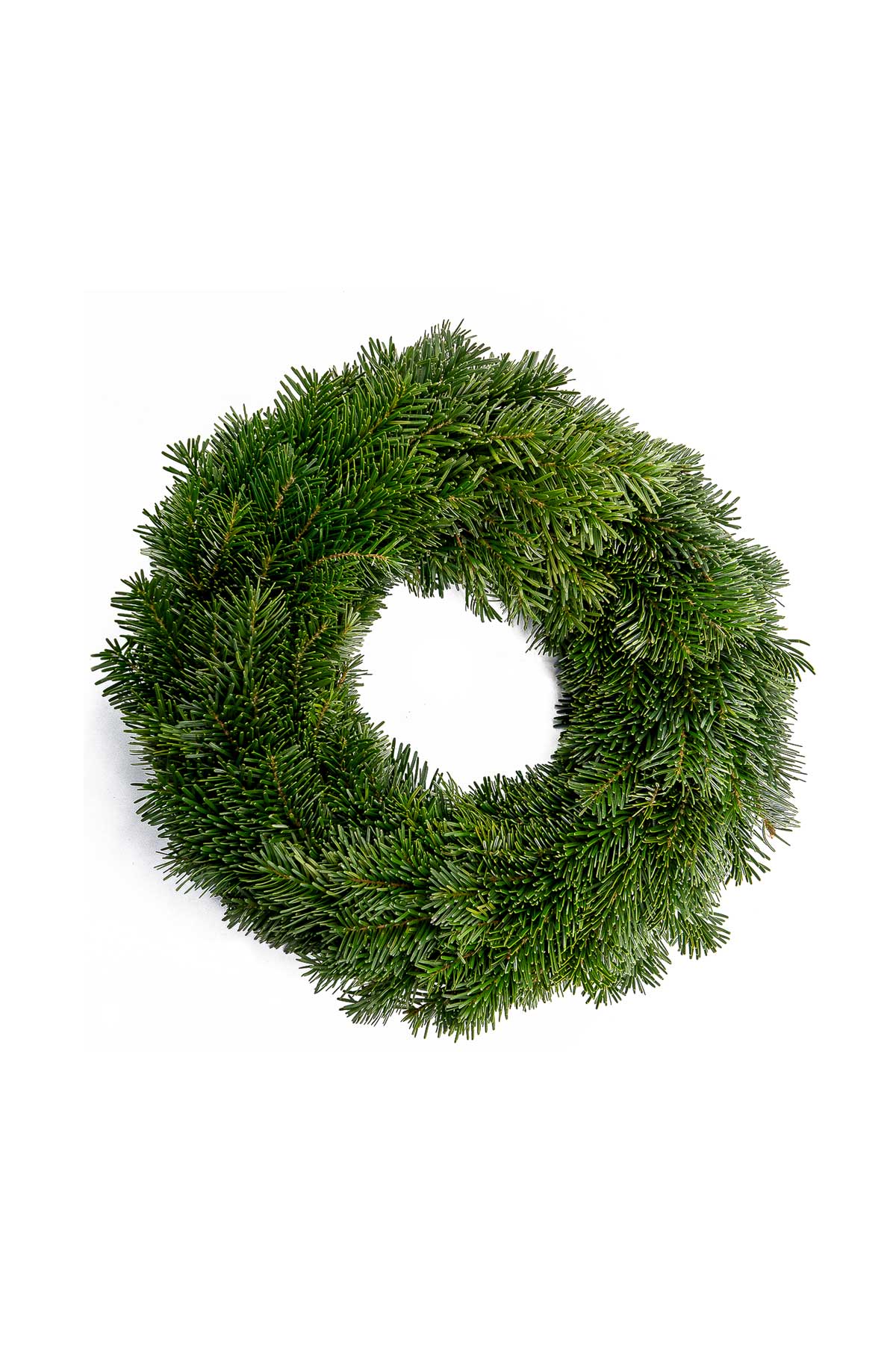Tannenkranz - Tellerkranz Nordmanntanne - Adventskranz - einseitig gebunden - 100% natürlich