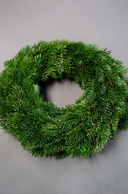 Tannenkranz - Tellerkranz Nordmanntanne - Adventskranz - einseitig gebunden - 100% natürlich
